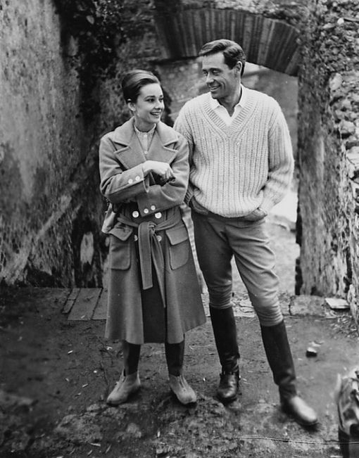 Audrey Hepburn and her husband Mel Ferrer