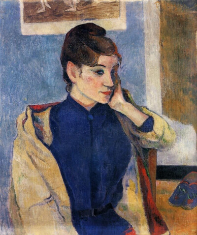 玛德琳·伯纳尔的画像（Portrait of Madelaine Bernard） 1888