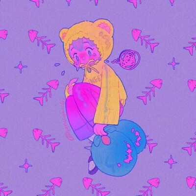 插画 碰撞的色彩