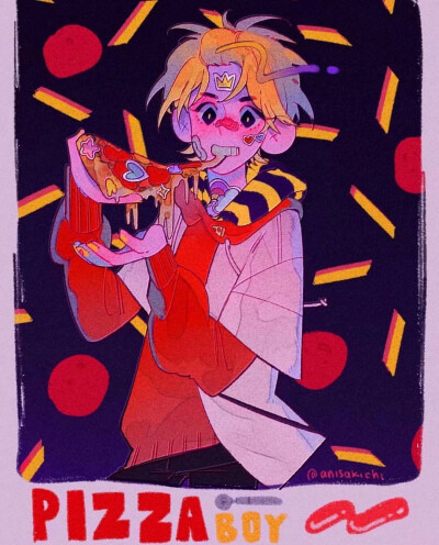 插画 碰撞的色彩