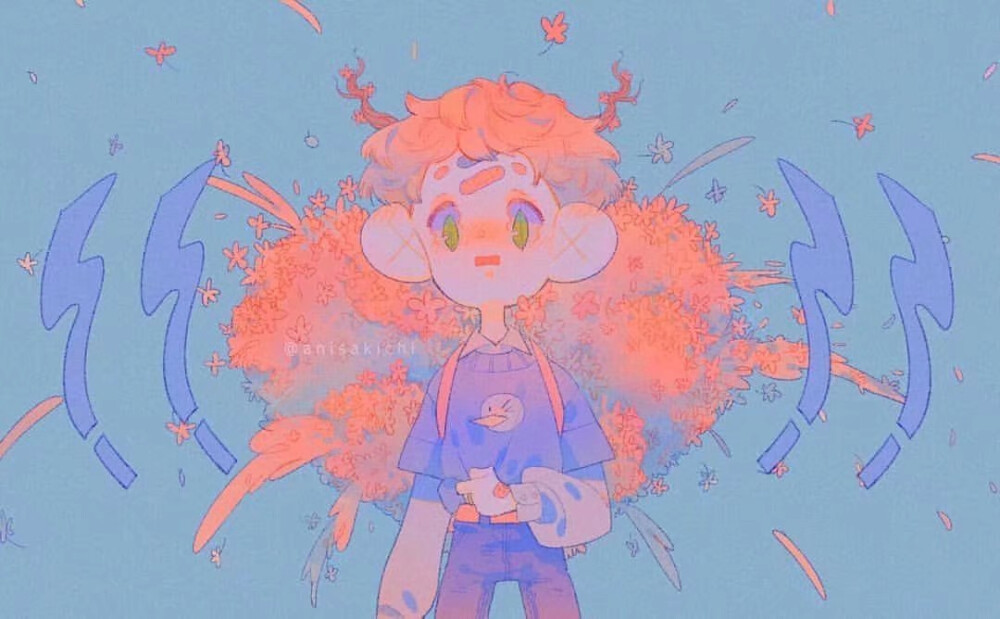 插画 碰撞的色彩