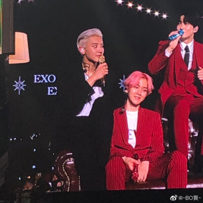 EXO BaekHyun 边伯贤 ChanYeol 朴灿烈 灿白CHANBAEK