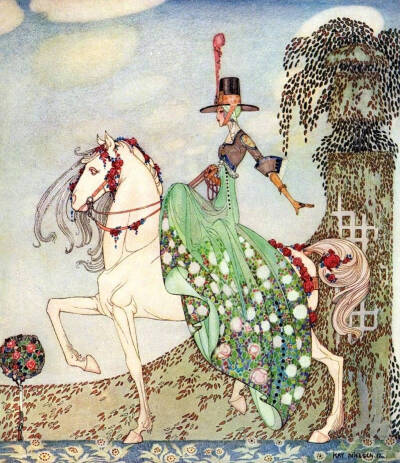 对安徒生童话诠释得最贴切的19世纪丹麦插图画家——Kay Nielsen。和大多数前卫艺术家一样Nielsen在他的那个年代没有得到认可，强烈的个人风格，冷峻锐利的线条、大胆突兀的色调、华丽浓重的气质与当时的主旋律格格不…