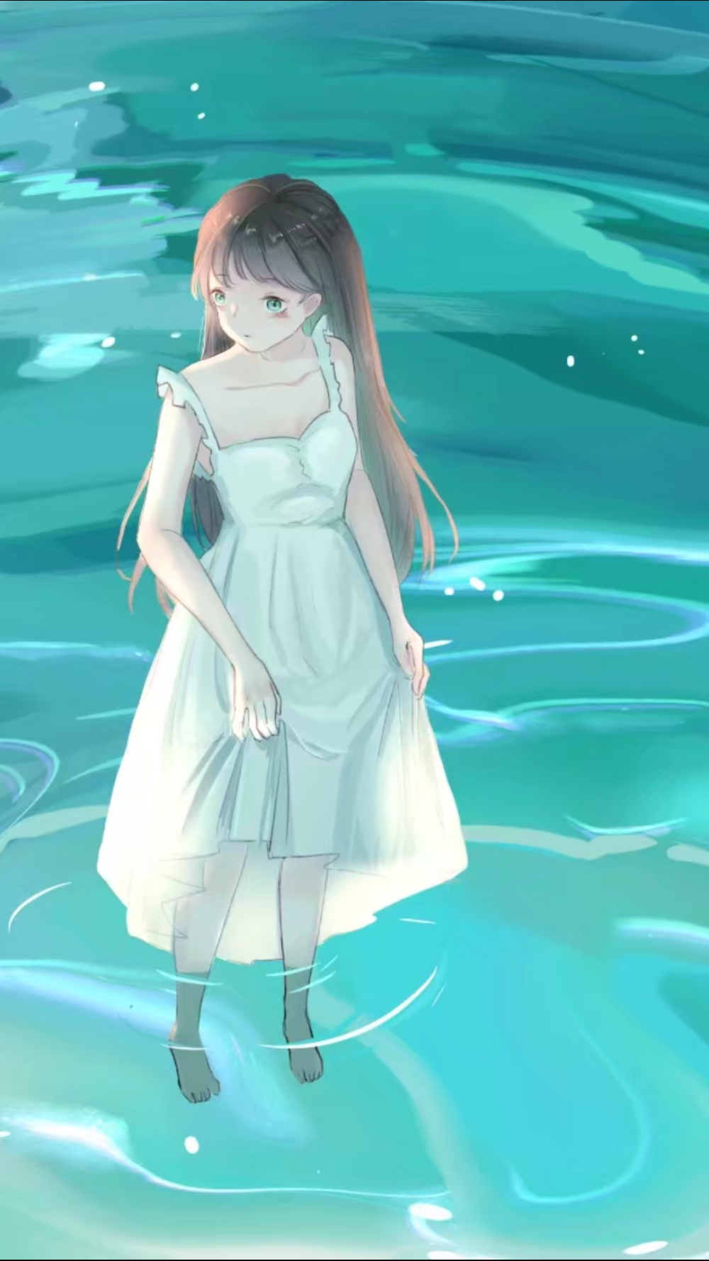 插画 唯美 绘画 清新 二次元 少女 - 堆糖,美图壁纸兴趣社区