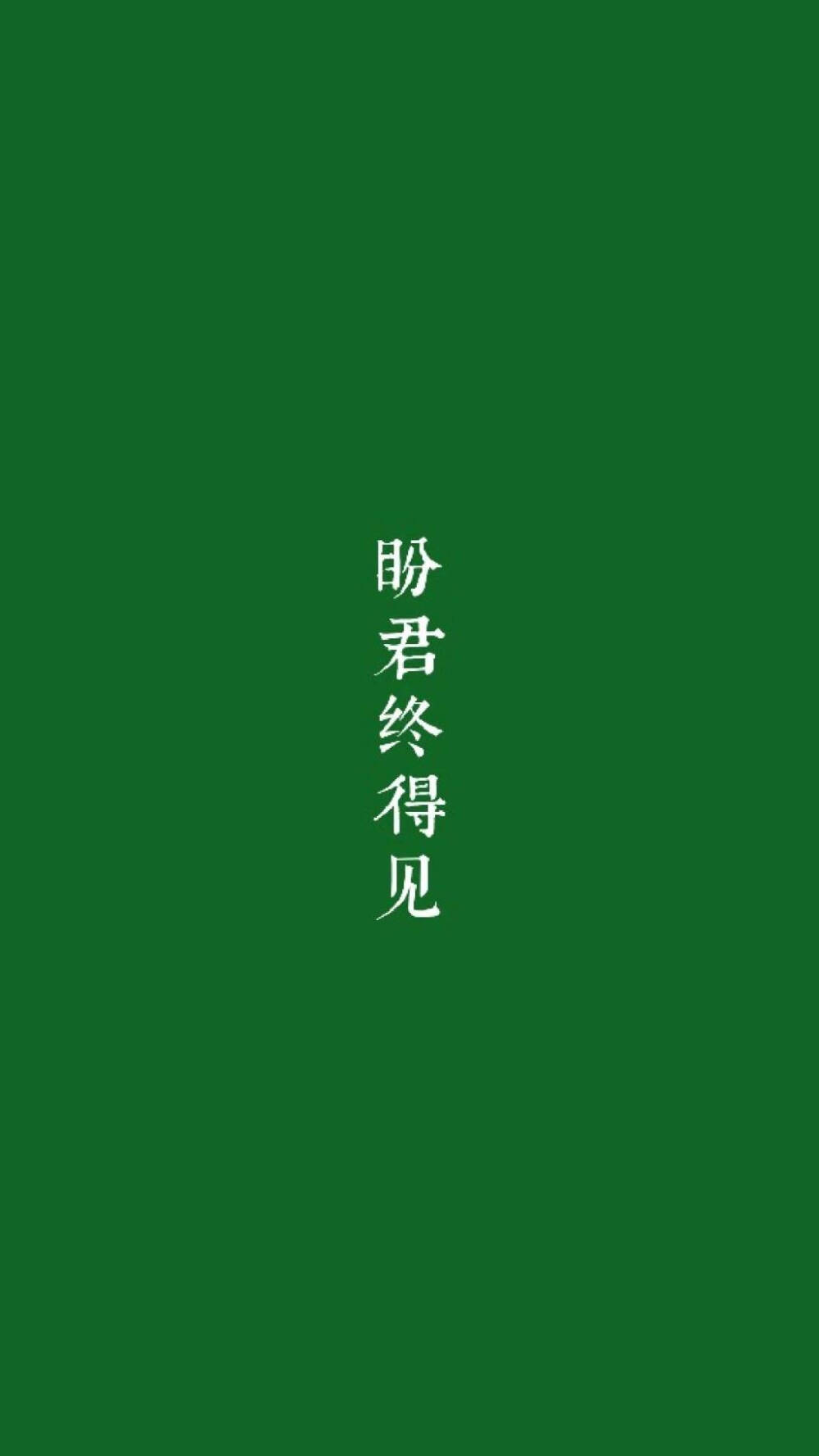 绿底文字壁纸