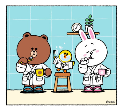 Line friends 正方形图