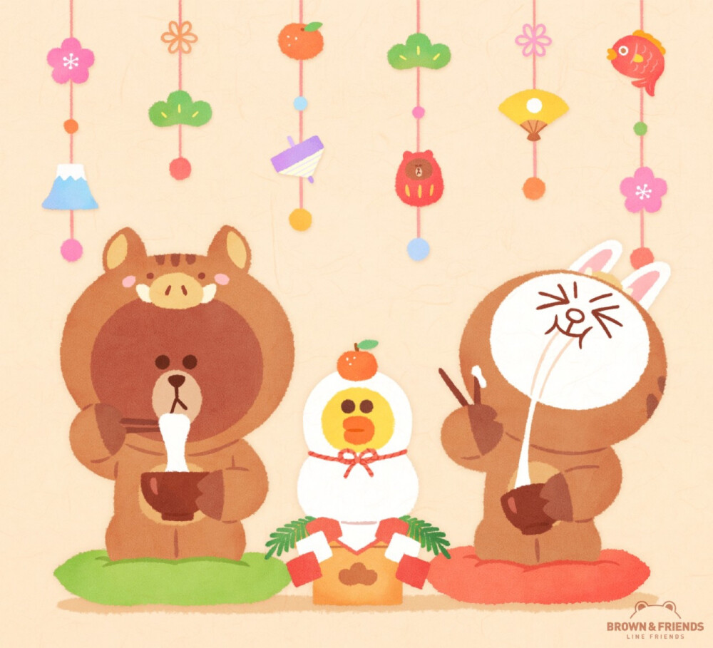 Line friends 正方形图