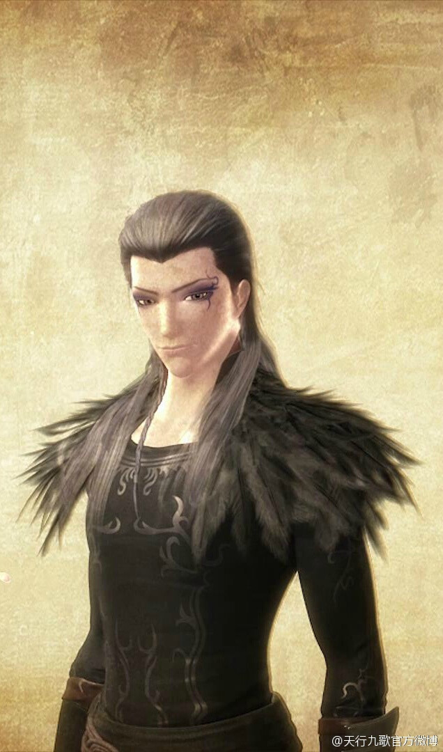 墨鸦，人如其名，整体装束以墨色为主打，营造出肃杀与危险的气场。贴身的服饰设计，吻合了其轻功高手的身份设定。黑色的羽毛，高超的轻功是他的标志。以乌鸦为象征元素，暗示着他是一个具有黑暗特质的神秘角色，周身洋溢着令人无法忽视的危险气息……全身上下紧身的设计加上蓬松的黑色羽毛披肩则体现出其雍容、魅惑的气质。而眼底独特的纹路与衣服上的线条花纹相呼应的细腻处理，配以粗犷的腰带及手腕、腰间与靴上的金属饰物，将墨鸦的霸气邪魅、硬朗利落彰显无余。
对少年时期的白凤的影响颇深，促使白凤不断地突破自己。
