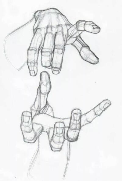 手部绘画。