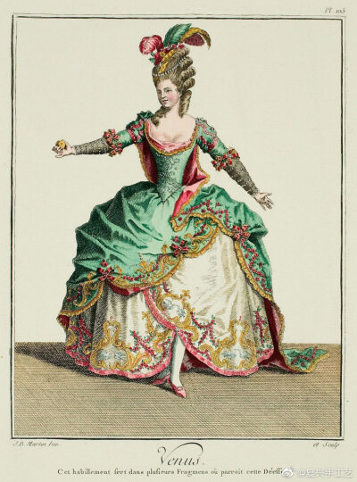 French theatrical costumes，1770-80s ​​​