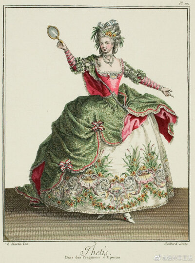 French theatrical costumes，1770-80s ​​​