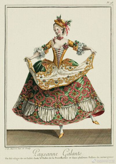 French theatrical costumes，1770-80s ​​​