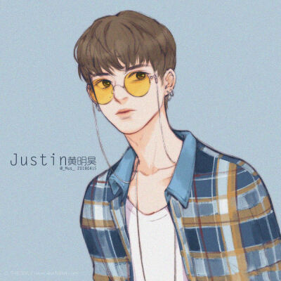 Justin黄明昊手绘图