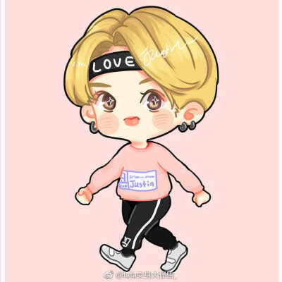 Justin黄明昊手绘图