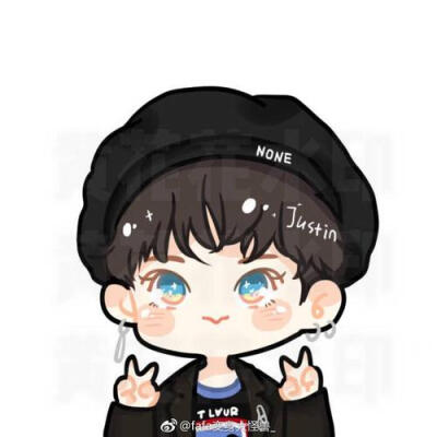 Justin黄明昊手绘图