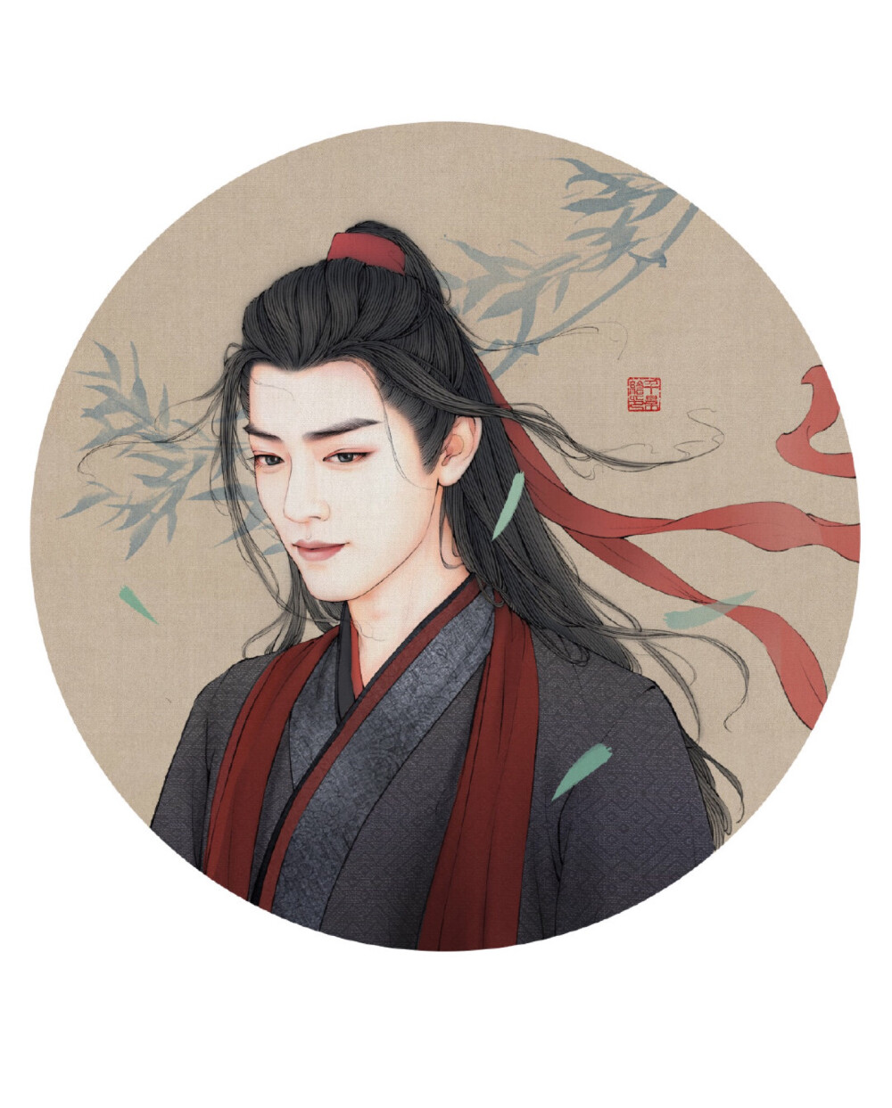 #陈情令人物手绘# 图片源自微博@千景绘STUDIO