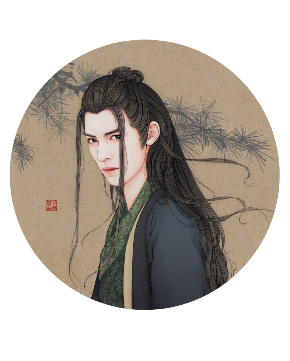 #陈情令人物手绘# 图片源自微博@千景绘STUDIO