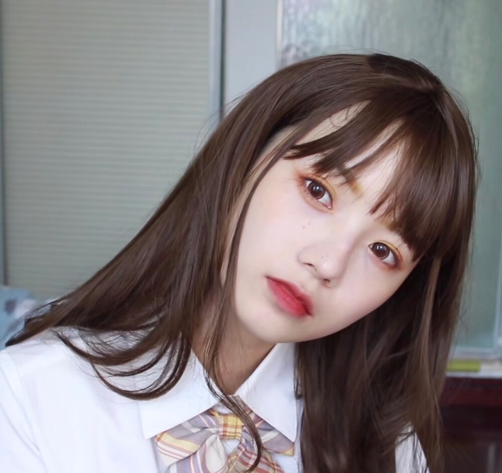 女头党媒自截头像可爱软妹