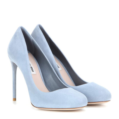 Suede pumps : Blue suede pumps