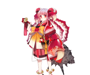 蟹姬(cv:植田佳奈)

蟹姬蟹生三件事，
吃饭，睡觉，打食材。

吃饱了就能睡个香香的午觉。
睡好了才能才可以精神百倍的开始捕猎！
但说到捕猎的话……
似乎是不要被当成食物抓走更重要呢。