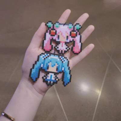 初音拼豆成品