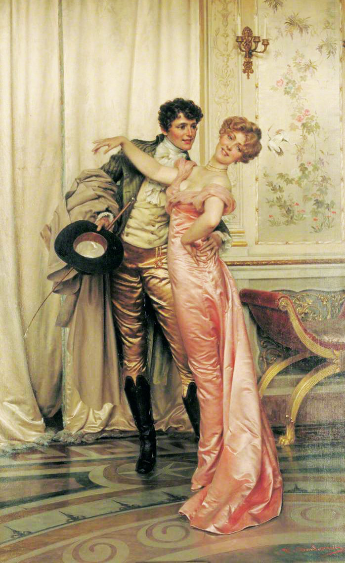 法国画家charlessoulacroix笔下的粉裙子