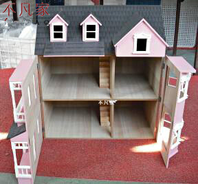 不凡家diy娃娃屋模型dollhouse 1:12比例场景别墅房子