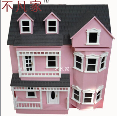 不凡家diy娃娃屋模型dollhouse 1:12比例场景别墅房子