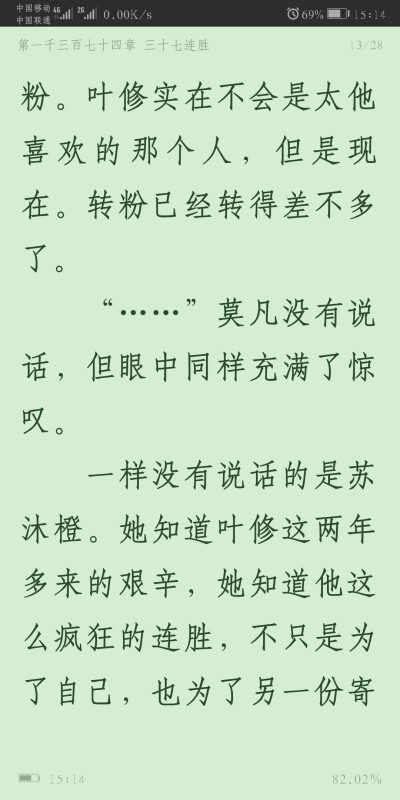 乔一帆：很遗憾这个胜利的滋味 恐怕没有办法和你分享
君莫笑：人们或许不会知道他的名字 但是 这个由他锁所建立的角色 将永远载入荣耀的史册中
苏沐橙：因为她一直相信叶修 他说他会回来 于是他回来了 他说他要连胜…