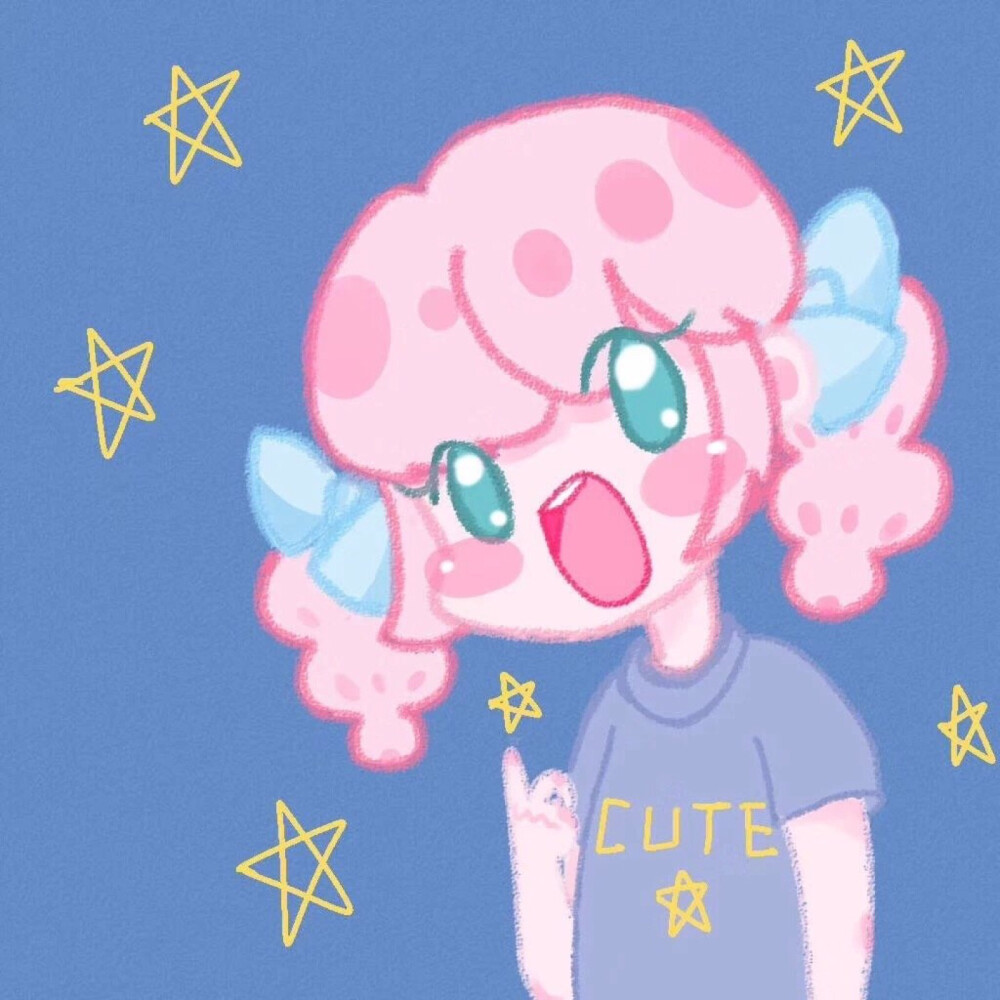 头像 动漫 插画 另类 独特 少女哇