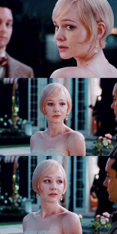 凯瑞·穆丽根（Carey Mulligan）。
出自《了不起的盖茨比》黛西·布坎南（Daisy Buchanan）。
自截自制。