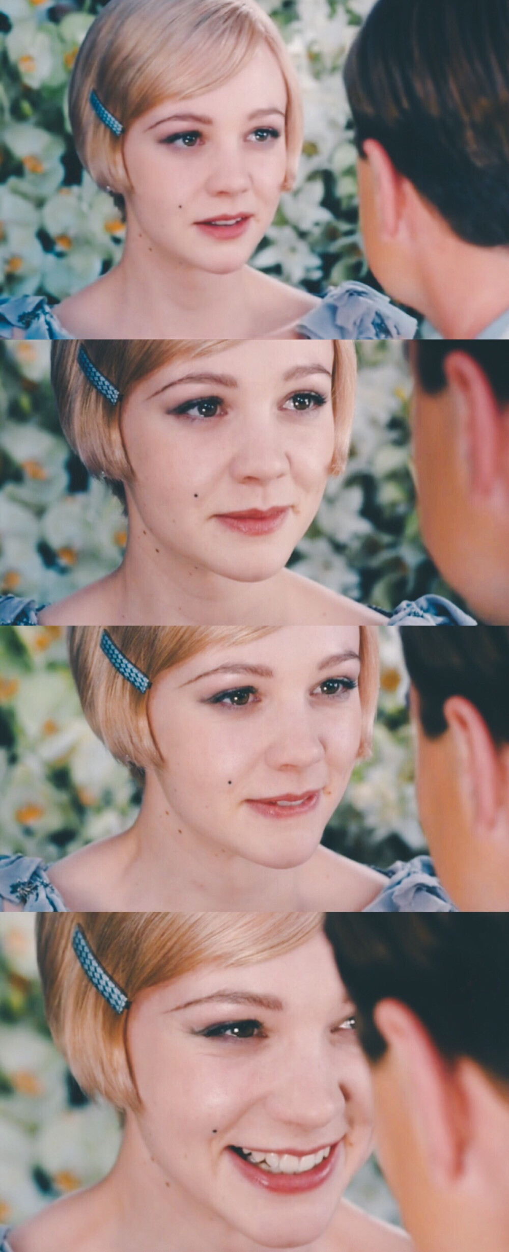 凯瑞·穆丽根（Carey Mulligan）。
出自《了不起的盖茨比》黛西·布坎南（Daisy Buchanan）。
自截自制。