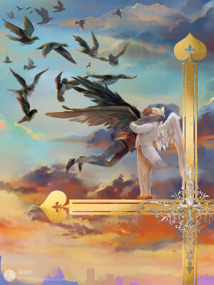 #好兆头#  Good Omens

画师：蕉蕉狸