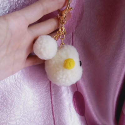 金瞳小怪兽 挂件挂饰 羊毛毡蓬蓬球成品 【Xián Yǘ】karqino 出售