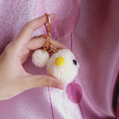 金瞳小怪兽 挂件挂饰 羊毛毡蓬蓬球成品 【Xián Yǘ】karqino 出售