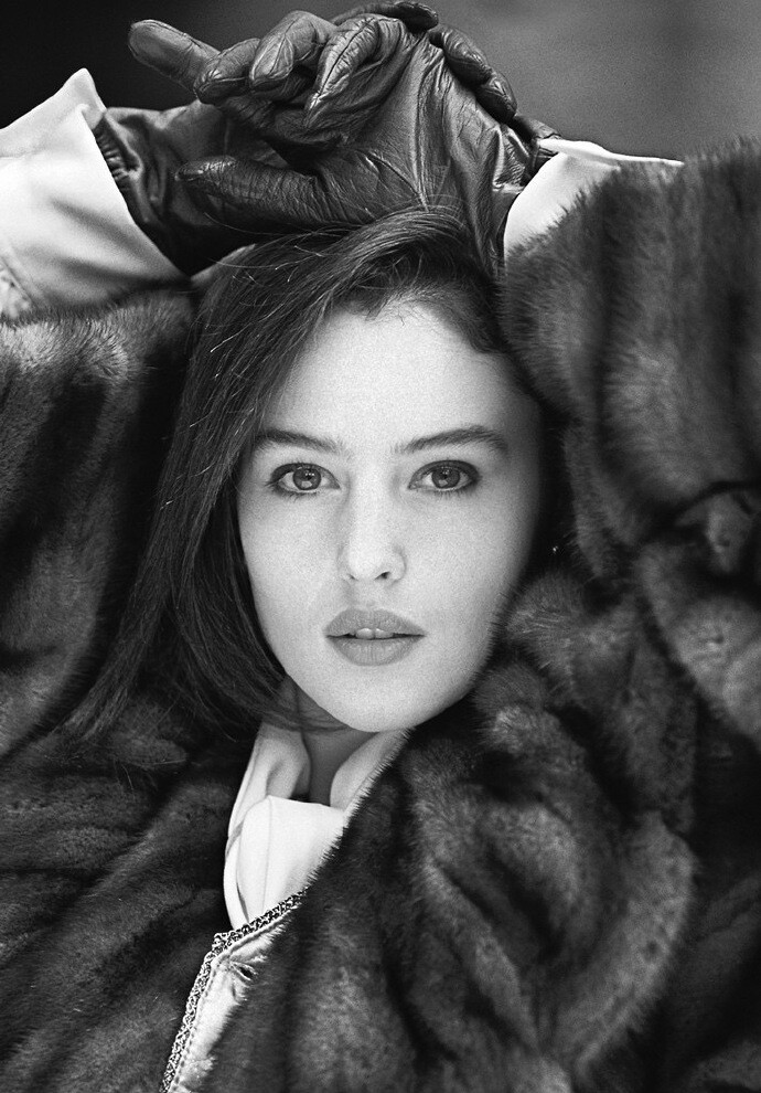 monica bellucci & alain delon for annabella,photo
