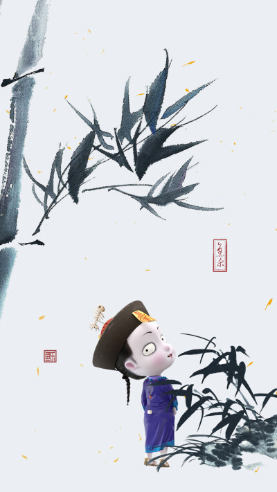 瞥一眼枝上竹叶点点，便洗净心头仆仆风尘