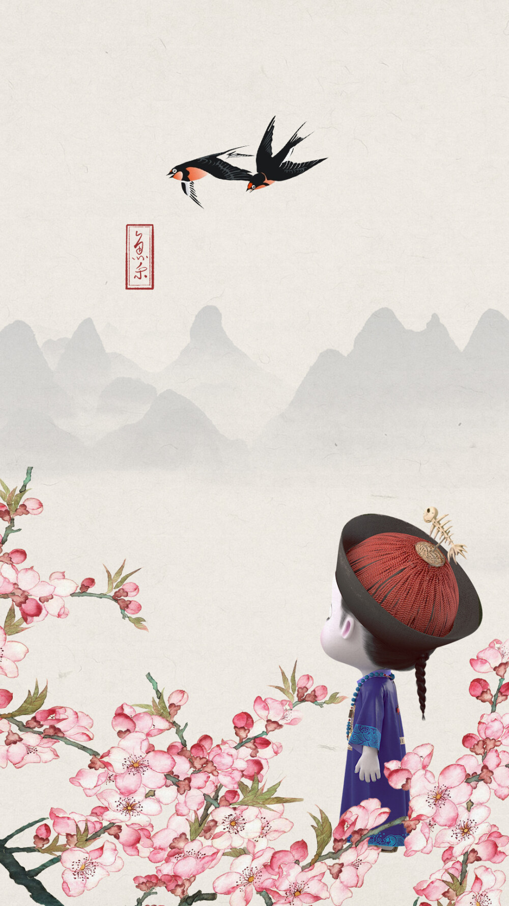 瞥一眼枝上竹叶点点，便洗净心头仆仆风尘