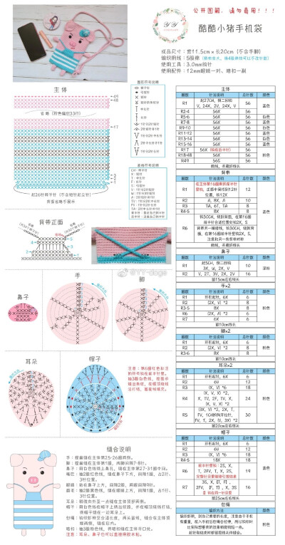 小猪手机袋