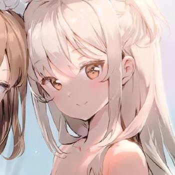 动漫闺蜜二人头像，夏夜，婚纱
原图来自微博