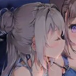 动漫闺蜜二人头像，夏夜，婚纱
原图来自微博