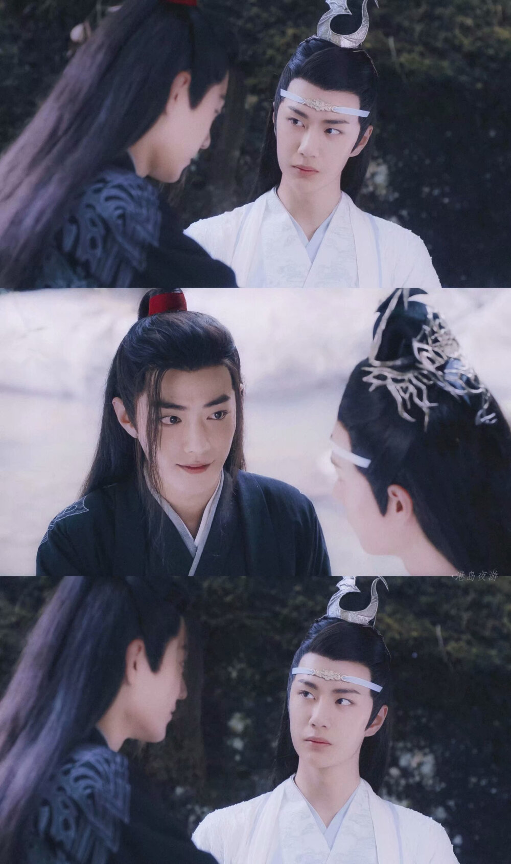 陈情令魏无羡蓝忘机王一博肖战壁纸拼接自制禁二改二传