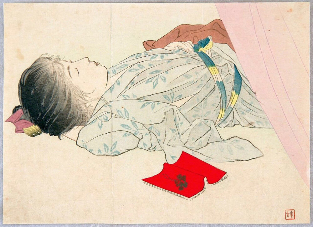 睡美人，1906年（梶田半古作品） ???