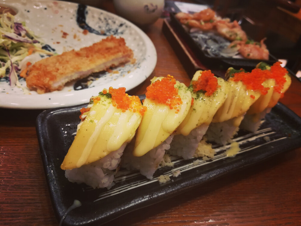 抹茶布丁芒果虾手握松板肉猪排饭大福浅草屋