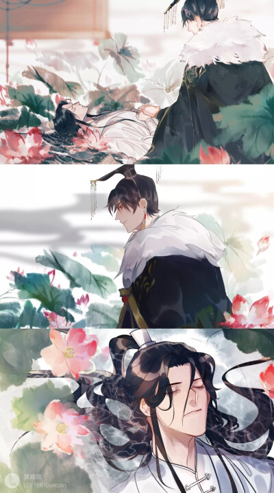 #二哈和他的白猫师尊# 墨燃 燃晚
画师：漠城宿