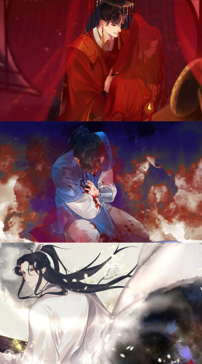 #二哈和他的白猫师尊# 墨燃 燃晚
画师：漠城宿