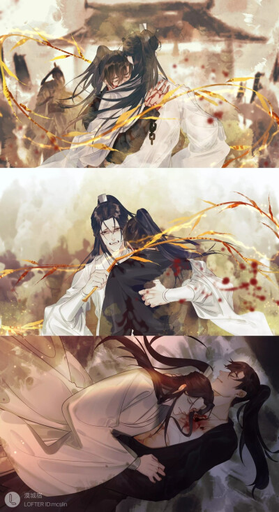 #二哈和他的白猫师尊# 墨燃 燃晚
画师：漠城宿