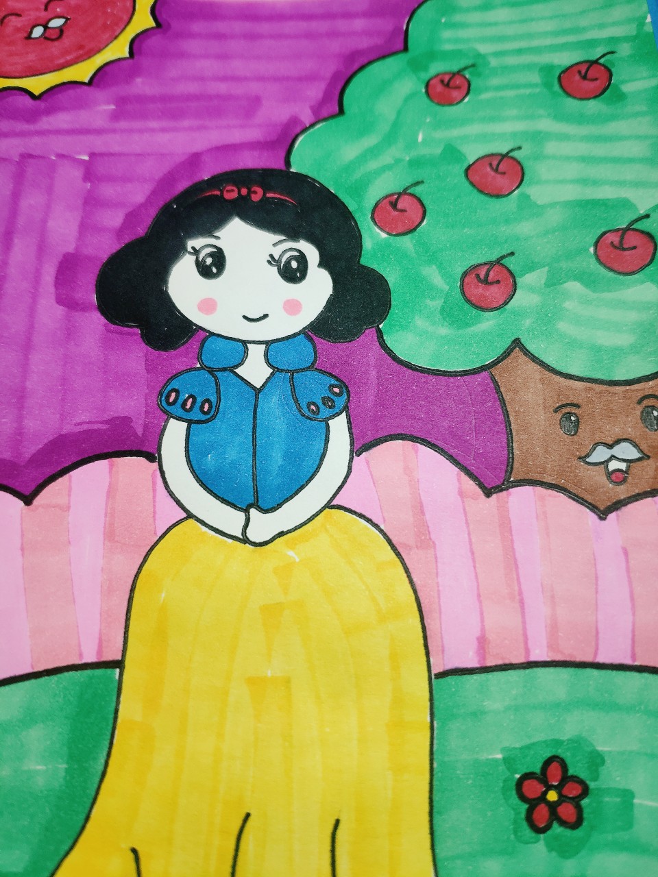 简单好看的儿童画萌萌哒小可爱们快来临摹吧