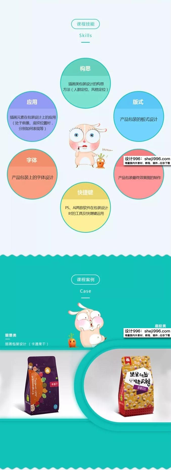 产品包装案例设计创意插画课程——视频教程