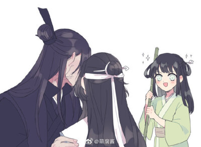 魔道祖师，双道长，宋子琛晓星尘
晓星尘：子琛，亲我一下。
阿菁：道长...你们继续...我什么都没看到03
twi mochiplanet ​​​​